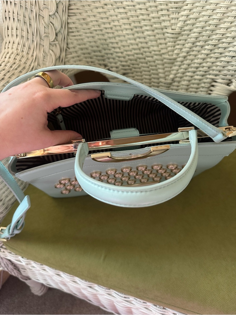 kate spade Be Mine Typewriter Satchel - novelty & rare! - Picture 5 of 9